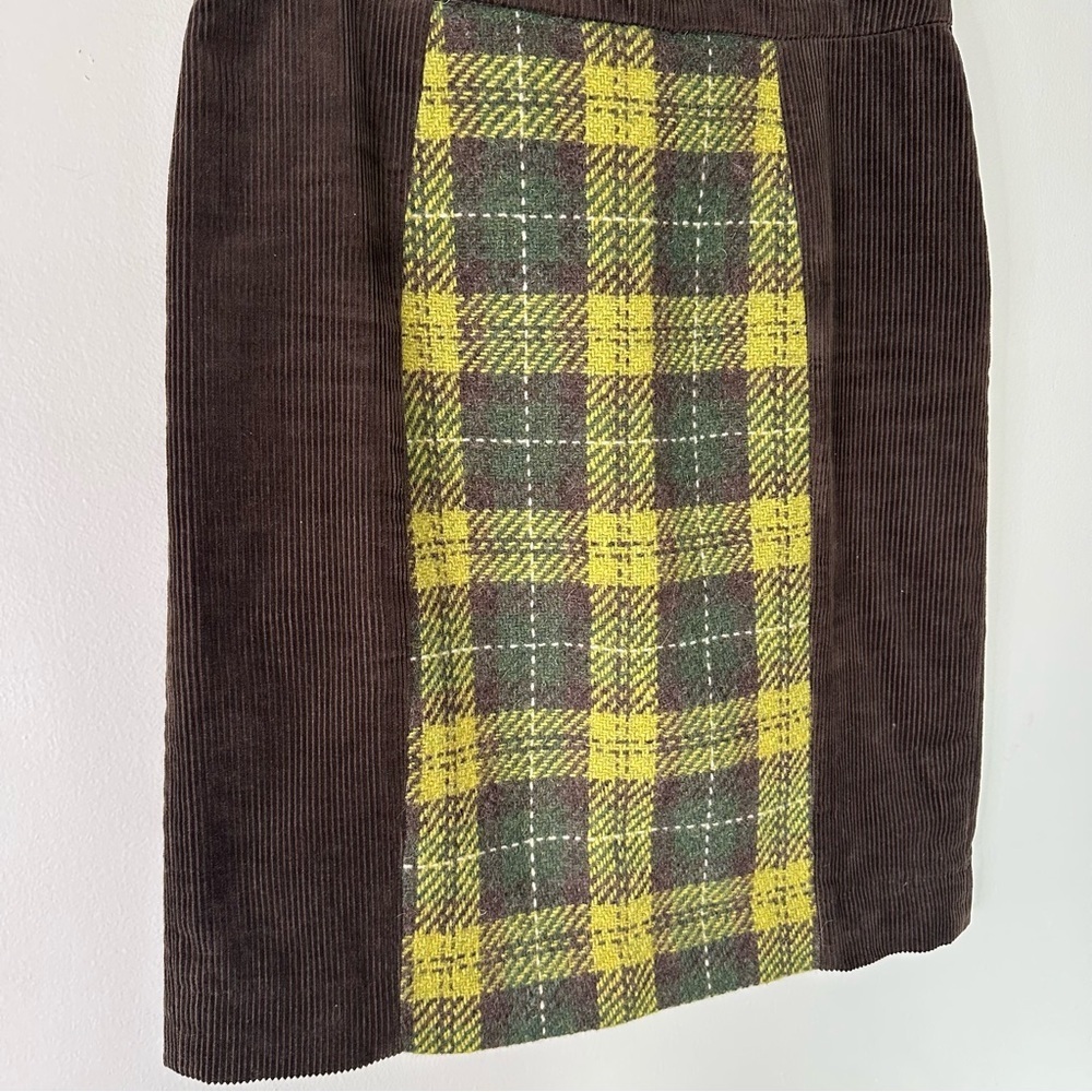 Maeve by Anthropologie Corduroy and plaid Pencil Skirt - Picture 2 of 6